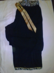 Zebra printed bottom