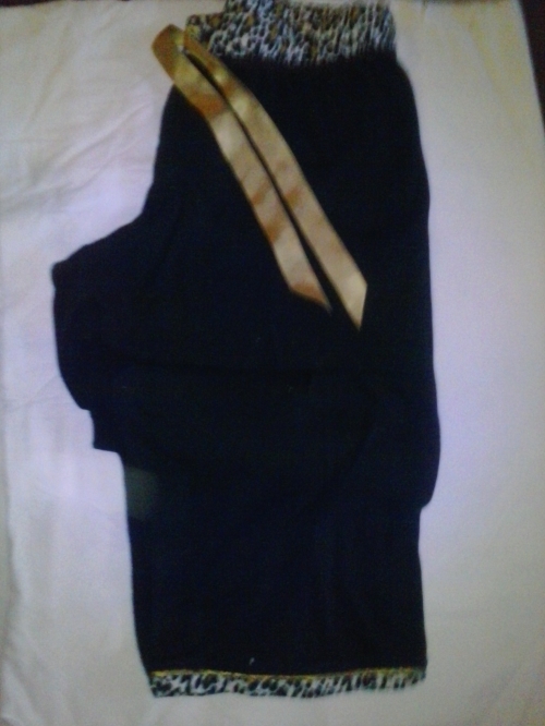 Zebra printed bottom