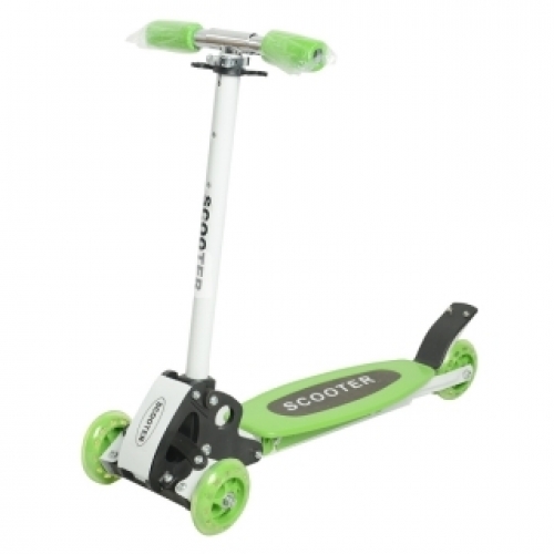 ZF-112A Metal + Plastic Compact Stable Scooter Green