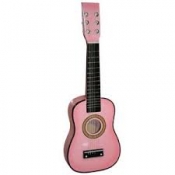 Pink Toys Childrens Kids Acoustic Guitar & Pick & Strings-1